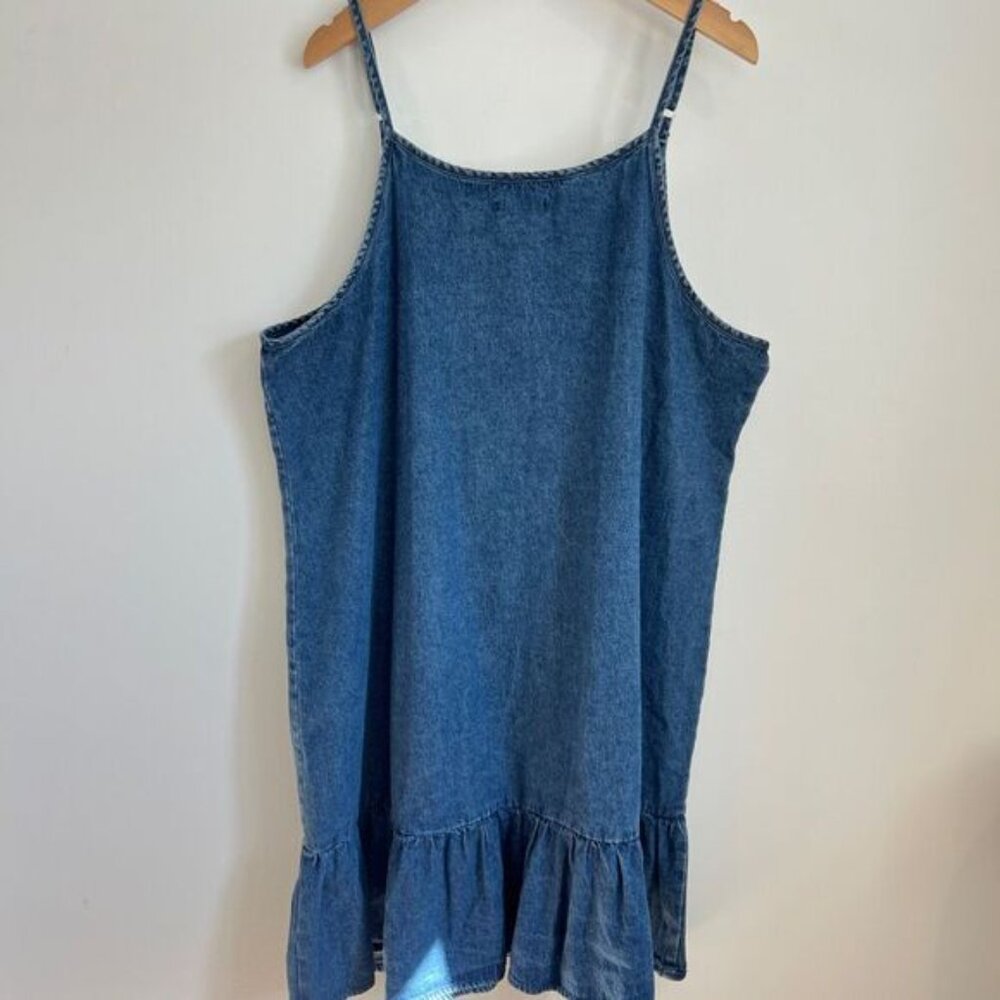 Blue Denim Midi Dress - Picture 11 of 14